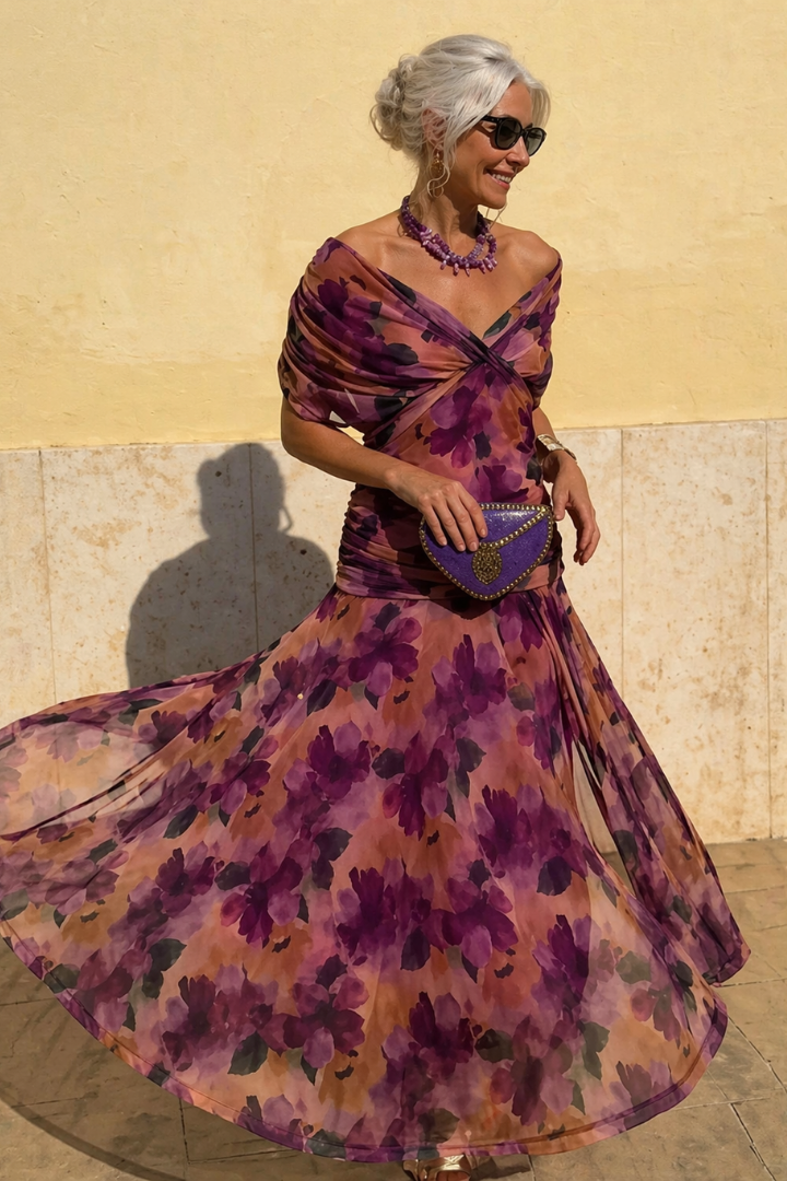 Damska Sukienka Glamour Maxi | Styl Bez Wysiłku