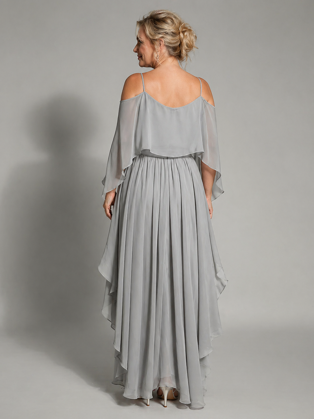 Damska Sukienka Maxi Cold Shoulder | Zwiewna Elegancja