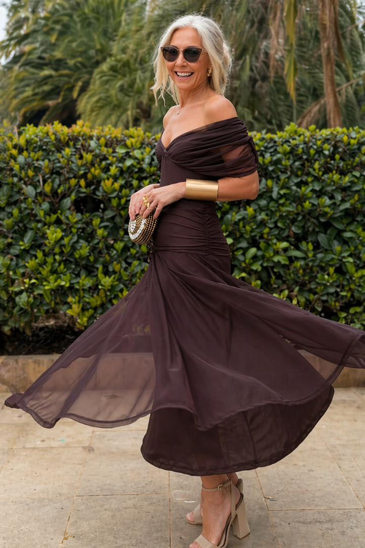 Damska Sukienka Glamour Maxi | Styl Bez Wysiłku